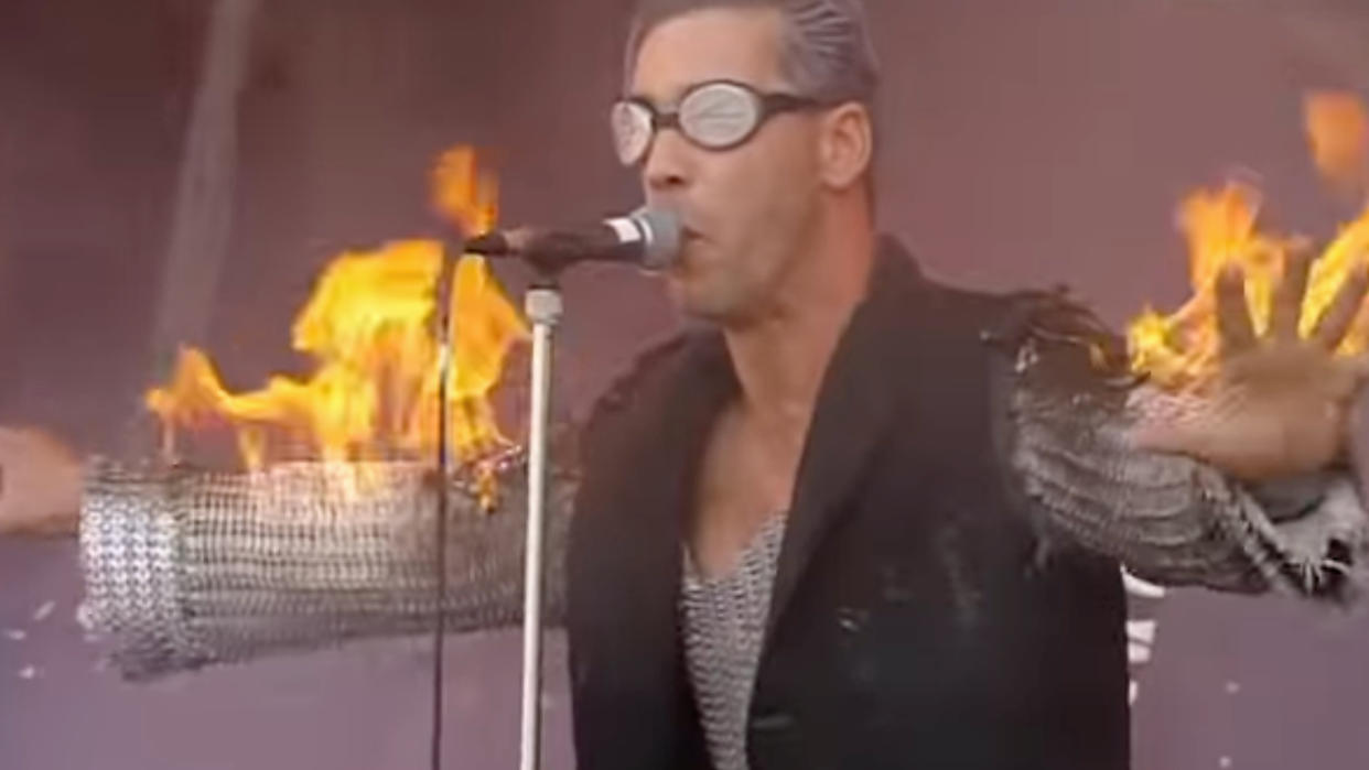  Live shot of Rammstein 