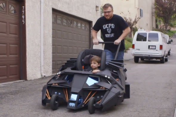 Batman-themed pushchair