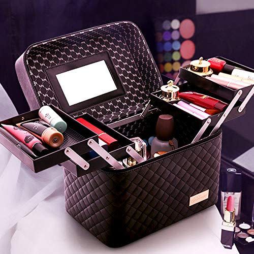 2) Sooyee Makeup Cosmetic Train Case