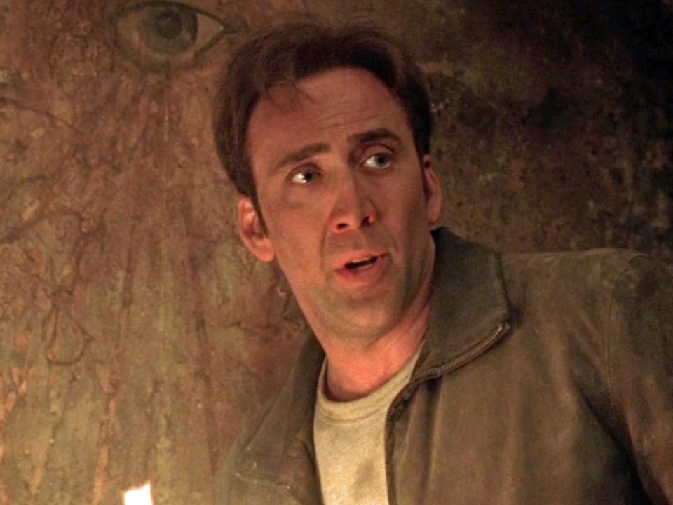 nicolas cage as ben gates in national treasure