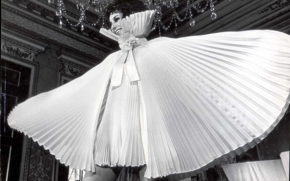 A 1967 Jean Varon accordion pleated cape - Chris Barham/Daily Mail/Shutterstock