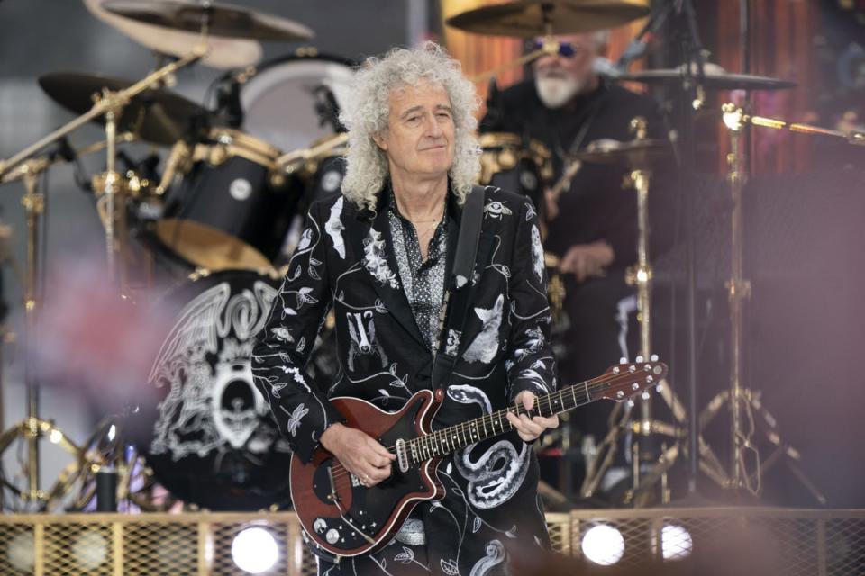 Queen guitarist Brian May apologised to Martin Brundle after turning down an interview (PA Archive)