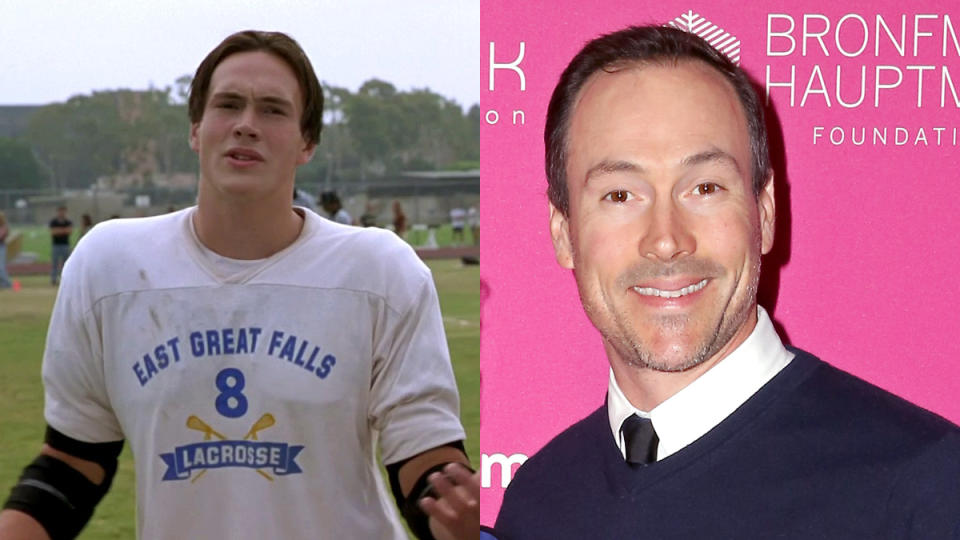 Chris Klein in 1999 and 2019. (Credit: Universal/Rachel Murray/Getty Images)