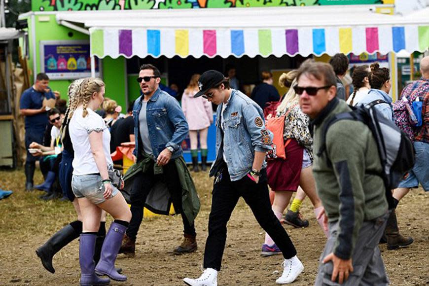 Celebs hit Glastonbury