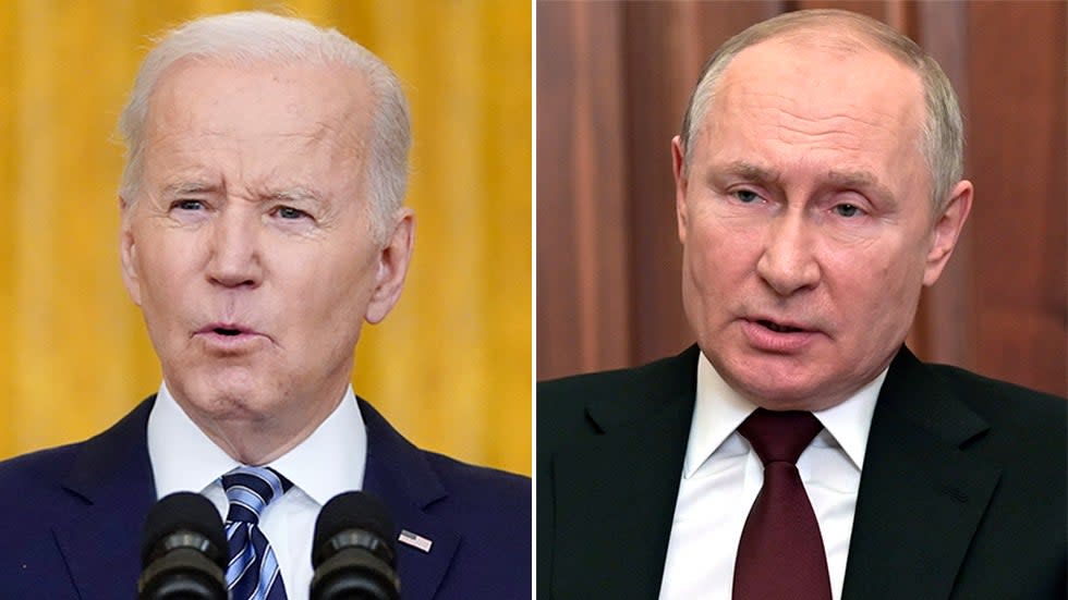 President Biden and Vladimir Putin