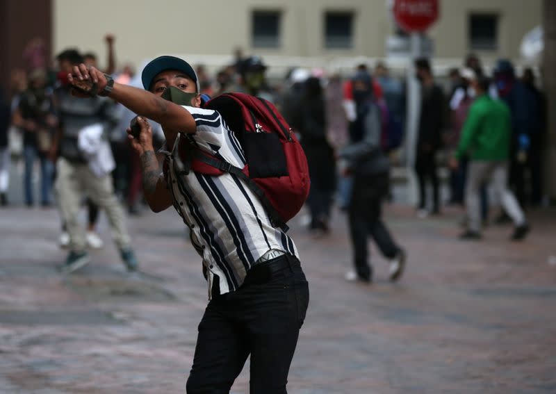 Protests against police brutality in Bogota