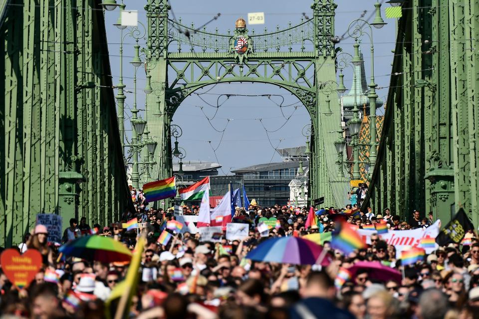 Hungary Gay Pride (Copyright 2021 The Associated Press. All rights reserved.)