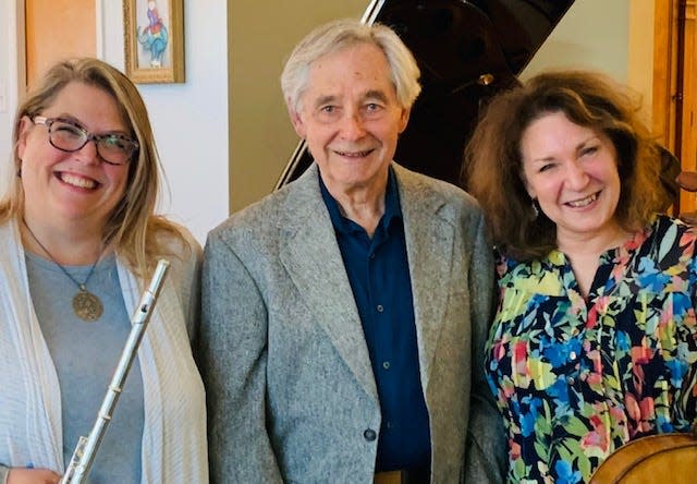 Performing at Sunday's Coffee Concert will be Shelby Shankland, from left, Robert Bonham, and Alicia Randisi-Hooker.