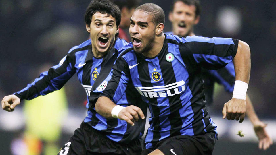 Adriano, pictured here in action for Inter Milan in 2005.
