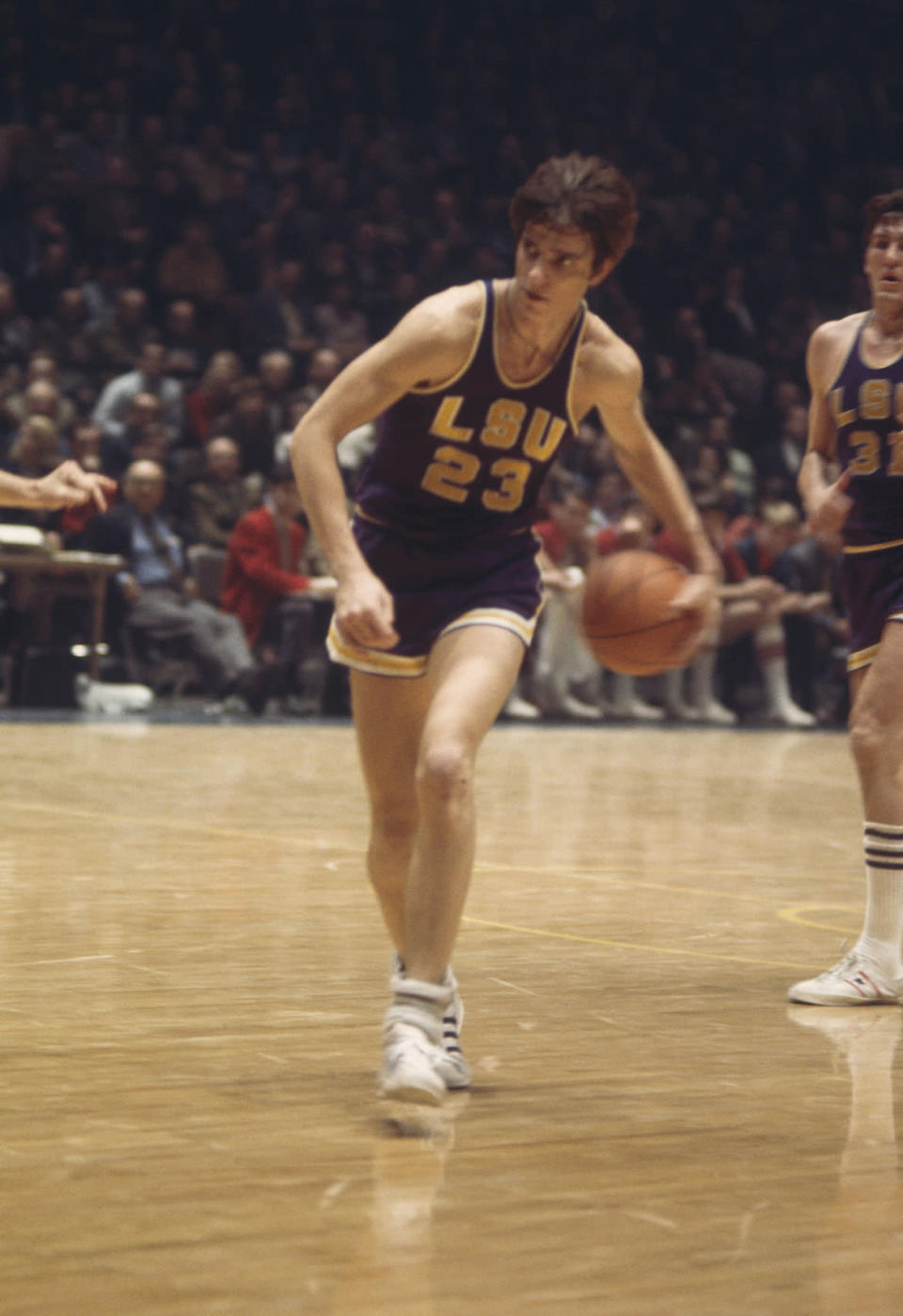 Nobody lscored buckets like LSU's Pistol Pete. The three-time All-American averaged 44.2 points a game over a four-year college career.