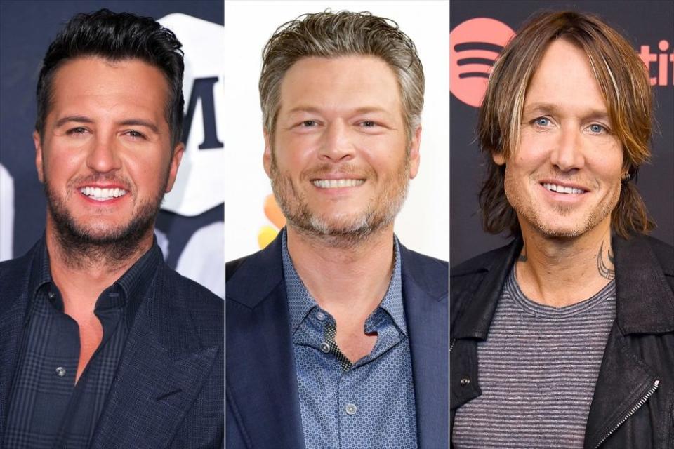 Luke Bryan, Blake Shelton, Keith Urban | Michael Loccisano/WireImage; Tara Ziemba/Getty; Gregg DeGuire/Getty