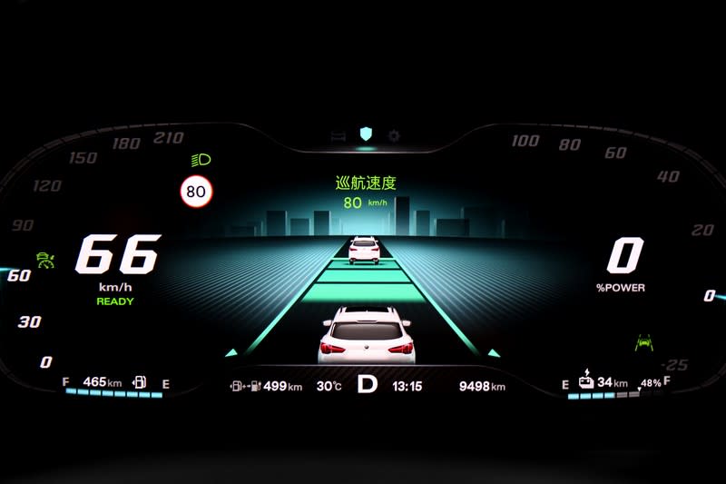 12.3吋全數位儀錶不僅資訊顯示豐富清晰，圖中也可看出其具備MG PILOT 2.0 Level 2智慧駕駛輔助系統。