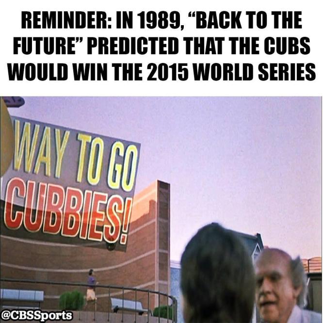 Back to Future II' writer discusses Cubs prediction