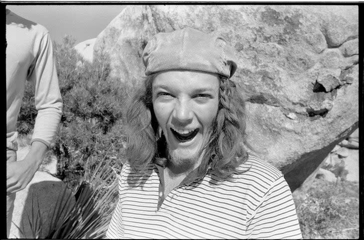 <span class="article__caption">John Yablonski, one of the original Stonemasters, in form. Despite his reputation as a wild man and his struggles with depression, he was kind-hearted and generous. His loss to suicide in 1991 was a profound blow to the climbing community.</span> (: Dean Fidelman)