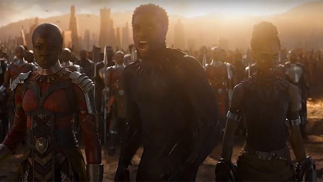 black panther shows up endgame