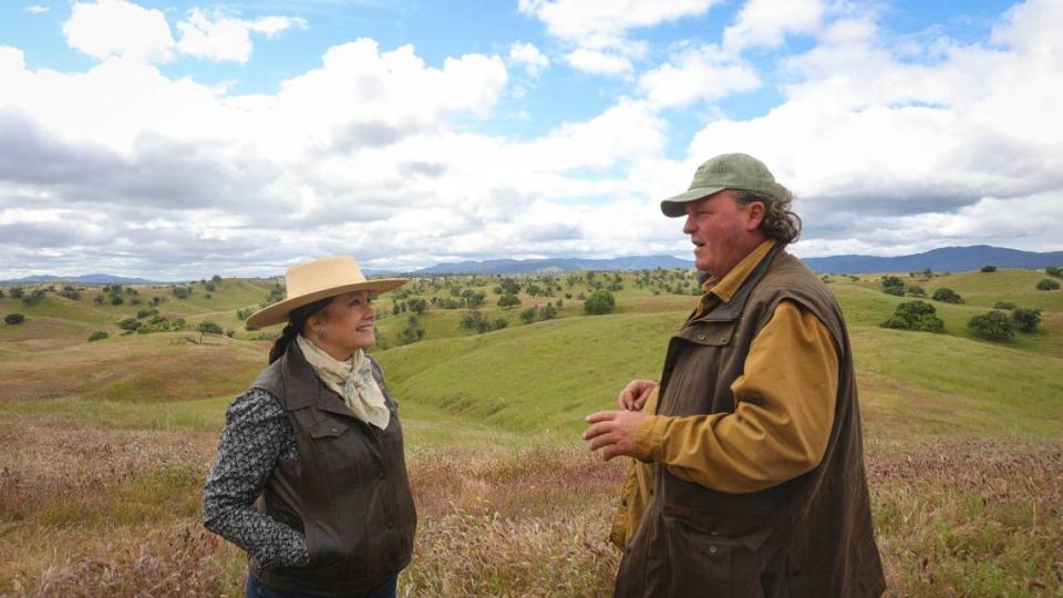 Longtime ranchers Felicia and Mark Morrison own the majority of the Camatta Ranch and worked with the Land Conservancy of San Luis Obispo County to establish a conservation easement on the property that spans from the Los Padres National Forest on Highway 58 to Shandon.