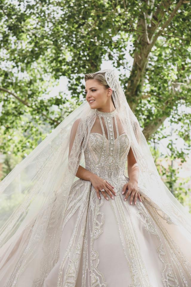 Elie Saab designed 2 dream wedding dresses for his daughter-in-law