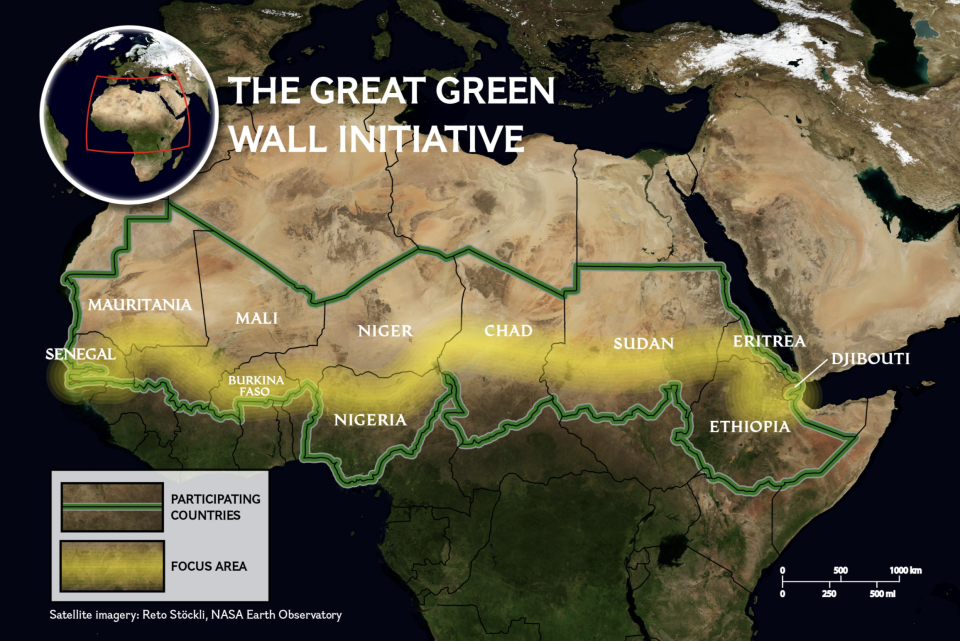 Africa’s ambitious project to re-green the Sahel regionNasa