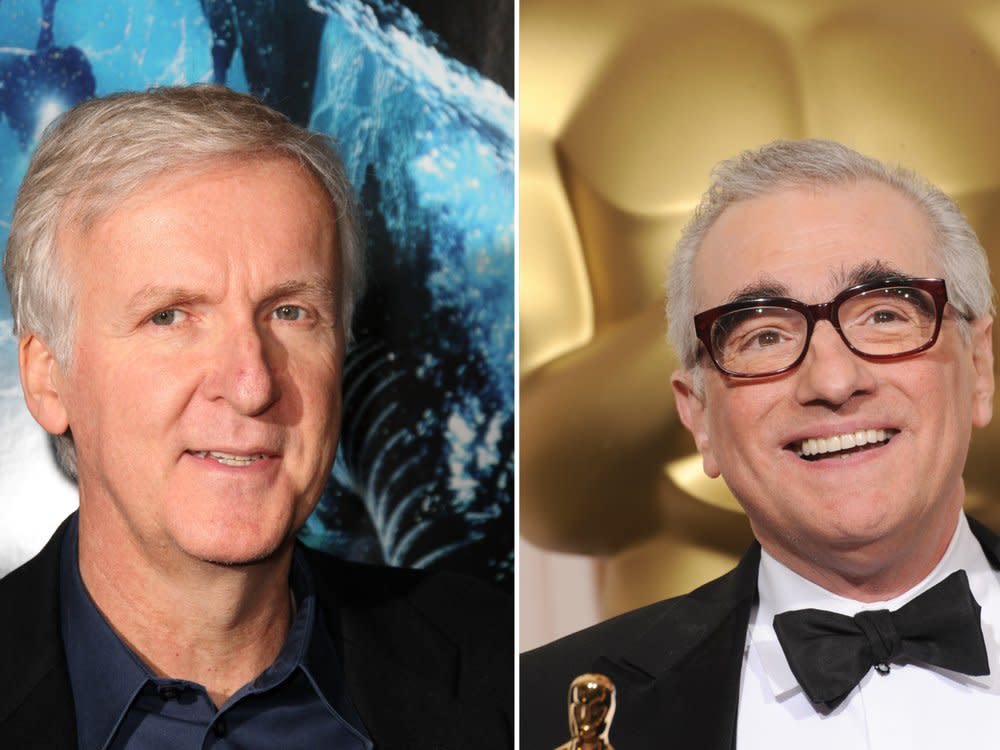 Sowohl James Cameron (li.) als auch Martin Scorsese sind keine Fans von Marvel. (Bild: Copyright (c) 2012 s_bukley/Shutterstock. / Copyright (c) 2011 Featureflash Photo Agency/Shutterstock.)