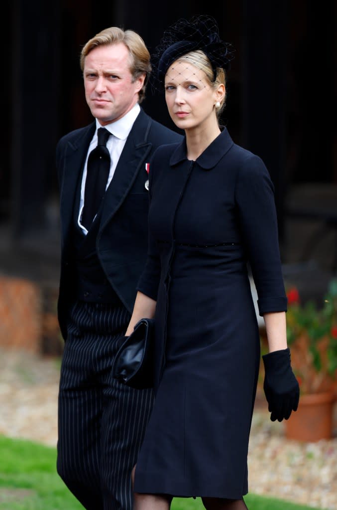 Thomas Kingston and Lady Gabriella Kingston attend the Committal Service for Queen Elizabeth II at St. George’s Chapel, Windsor Castle on September 19, 2022 in Windsor, England. Getty Images