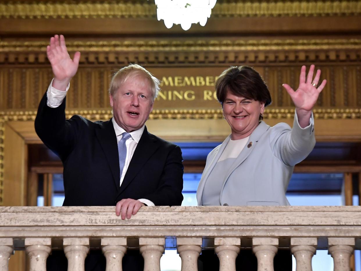 Boris Johnson's proposed deal has met with cautious approval from DUP leader Arlene Foster: Getty