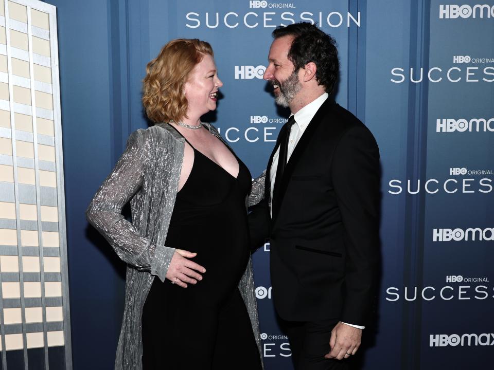 Sarah Snook and Dave Lawson in 2023.