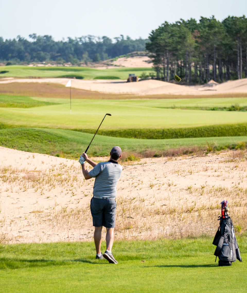 Sand Valley Lido during grow-in