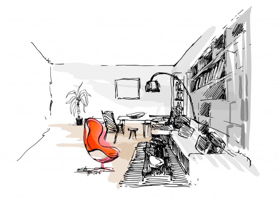 AirbnbxG-Dragon_Dukyang Studio_Sketch-dining room