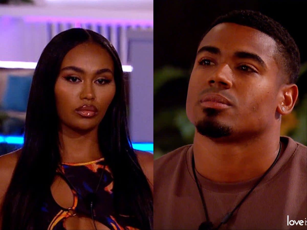 Meena Six Vodes - A recoupling 'for the ages': Love Island fans react as Ella ditches Tyrique  for Casa Amor's Ouzy