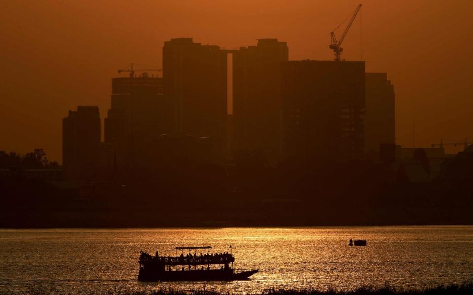 The Mekong in Phnom Penh. Cambodia has declared a ten year moratorium on dams - Tang Chhin Sothy/AFP