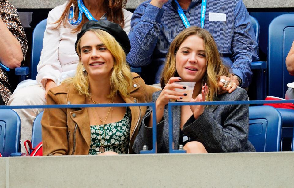 Ashley Benson Is Constantly Leaning On Girlfriend Cara Delevingne