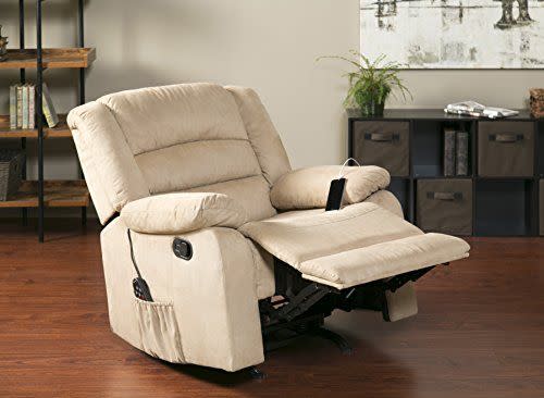 Rocker Recliner with Heat, Massage, and USB