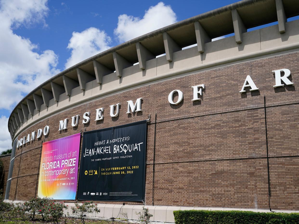 An exterior shot of the Orlando Museum of Art