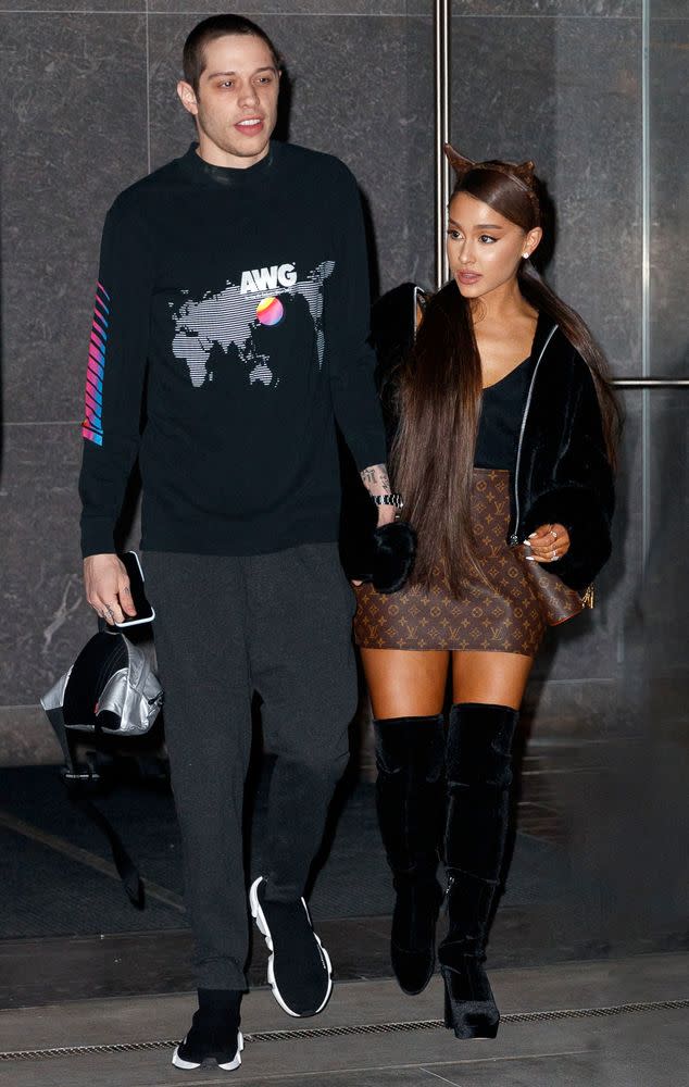 Ariana Grande and Pete Davidson Kiss While Shopping in N.Y.C.