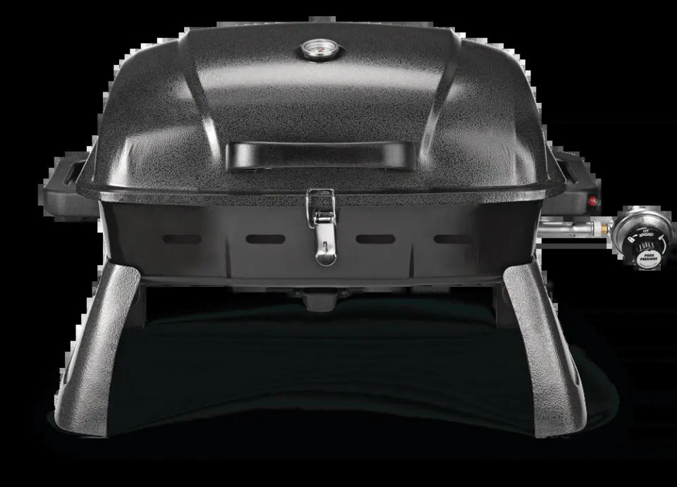 Master Chef Portable Tabletop Single-Burner Propane Gas BBQ Grill. Image via Canadian Tire.