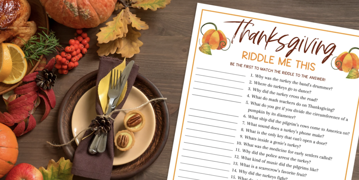 Thanksgiving or Friendsgiving Roll the Dice Game Game Night 