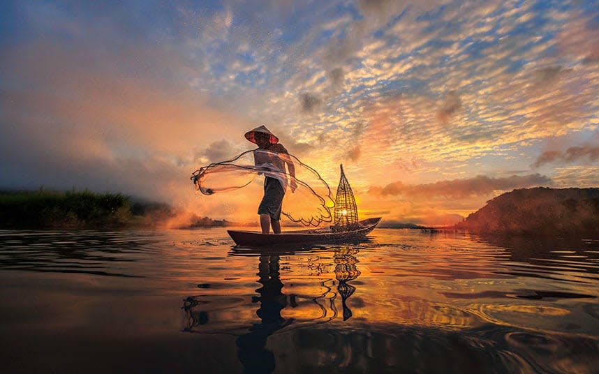 Many a rewarding experience is tucked away along the Mekong River - Copy Right By Sangkhom Hungkhunthod