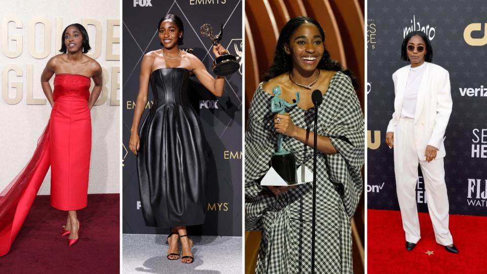 Ayo Edebiri shines at the 2024 awards season.