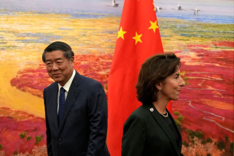 U.S. Commerce Secretary Raimondo visits Beijing