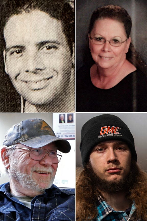 (Top left to right) Derrick Henagan, a west Michigan man who moved to the Upper Peninsula then vanished in August 2008, and Betty Henagan, Derrick Henagan's mother, who spent years seeking answers about his disappearance. (Bottom left to right) Thomas Strand, Betty Henagan's longtime boyfriend, and Rayce Henagan, Derrick Henagan's son, who was not quite 6 when his father disappeared.