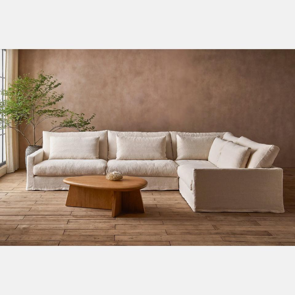 <p><a href="https://sixpenny.com/products/devyn-l-shape-sectional?variant=34455607410732" rel="nofollow noopener" target="_blank" data-ylk="slk:Shop Now;elm:context_link;itc:0;sec:content-canvas" class="link ">Shop Now</a></p><p>Devyn L-Shape Sectional</p><p>sixpenny.com</p><p>$6299.00</p><span class="copyright">sixpenny.com</span>