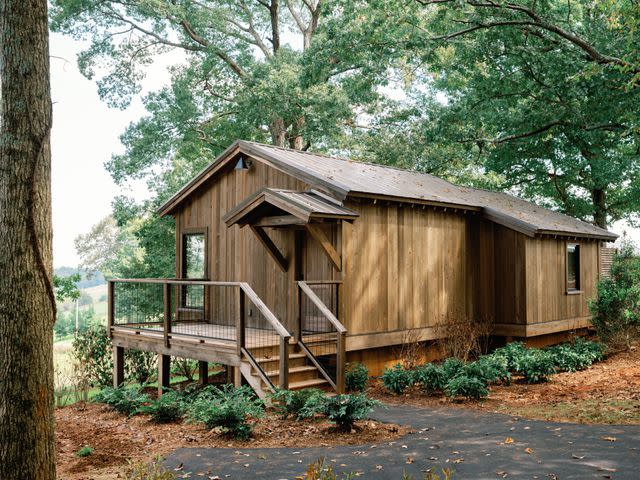 <p>Windy Hill Farm & Preserve</p> Simple yet luxurious cabins keep you comfortable and close to the land.