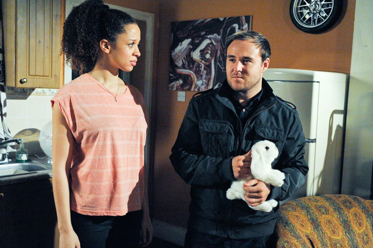 kirsty soames and tyrone dobbs in coronation street