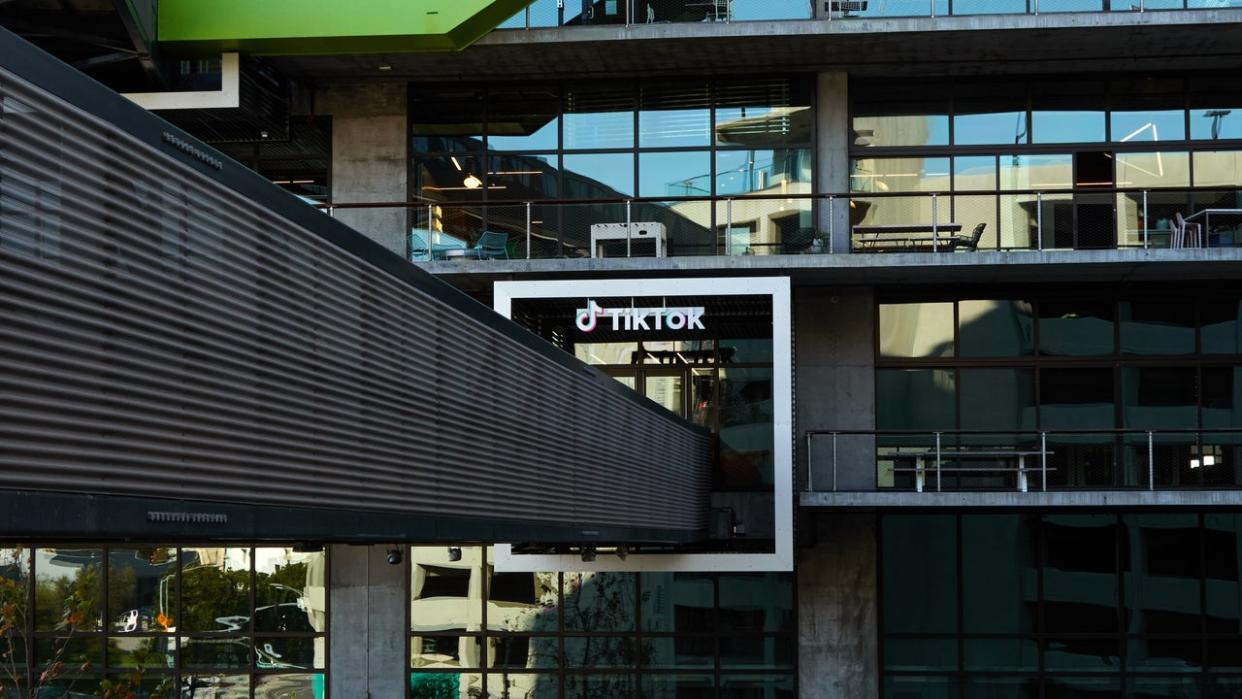 <div>TikTok Inc. offices in Culver City, Calif. <strong>(Bing Guan/Bloomberg via Getty Images)</strong></div>