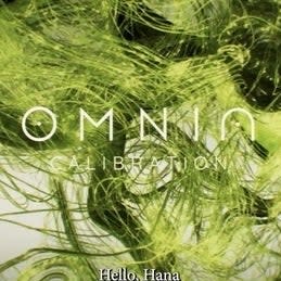 Image of 'OMNIA' animation title with intricate designs, accompanied by caption 'Hello, Hana'