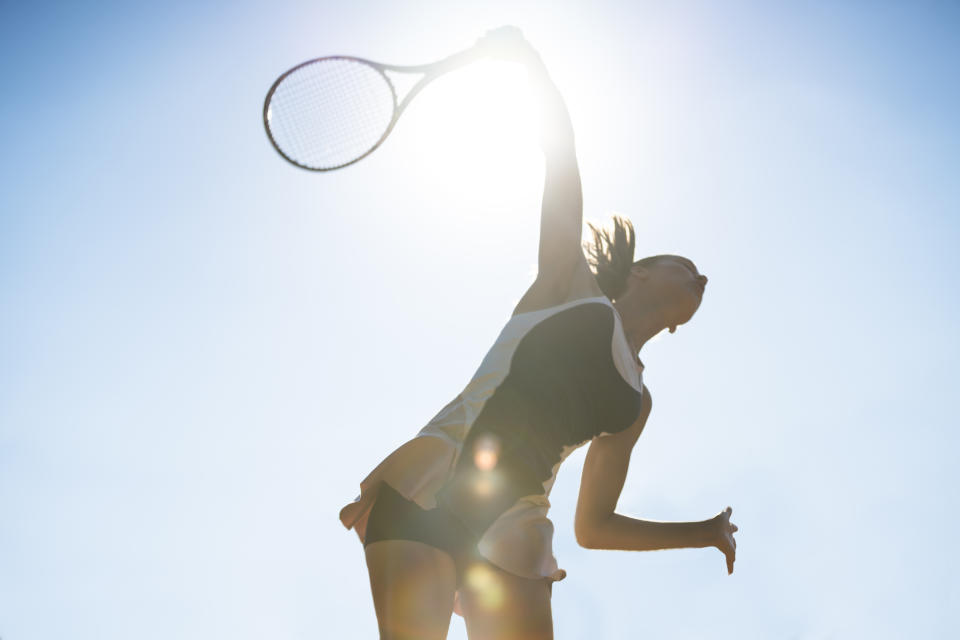 Mit einem Tennistrainer kannst du deine Skills verbessern - auch ohne Partner. (Bild: Getty Images)