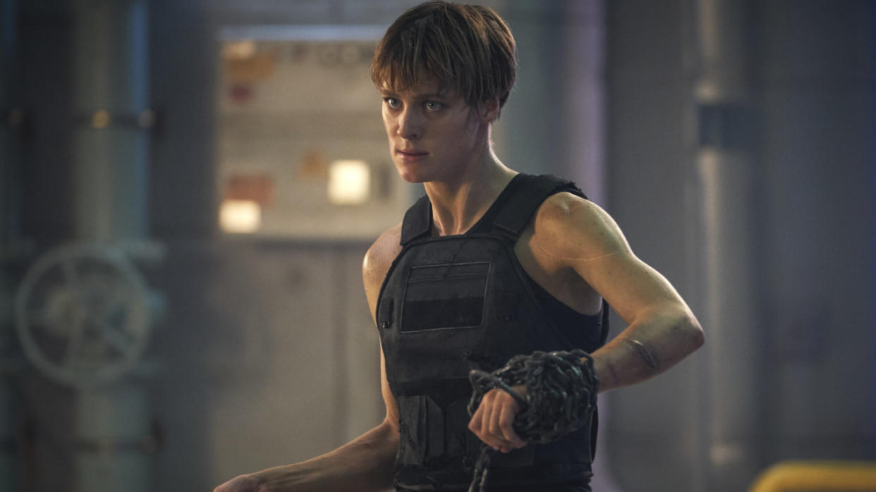 Mackenzie Davis as Grace in Terminator: Dark Fate (Credit: Paramount)