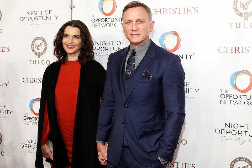 Rachel Weisz and Daniel Craig at the Opportunity Network's 11th Annual Night of Opportunity on April 9, 2018 in NYC. (Bennett Raglin / WireImage)