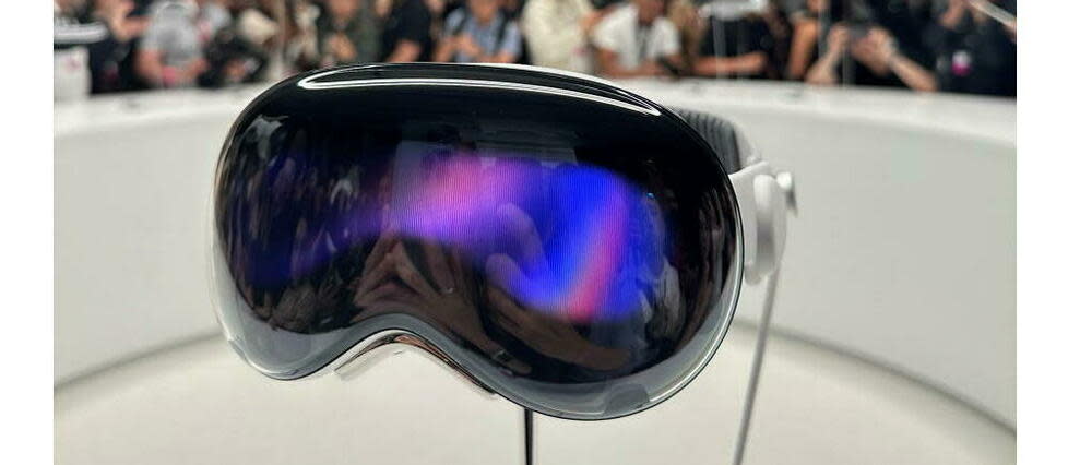 Apple a dévoilé lundi son casque de réalité augmentée, Vision Pro.  - Credit:Guillaume Grallet