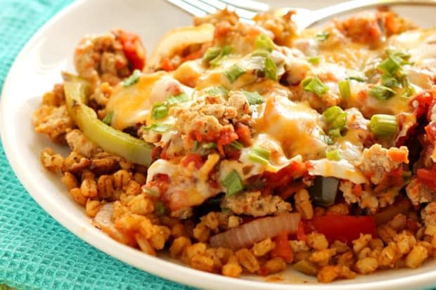 <p><a href="https://wearychef.com/recipe/layered-mexican-barley-casserole/" rel="nofollow noopener" target="_blank" data-ylk="slk:The Weary Chef;elm:context_link;itc:0;sec:content-canvas" class="link ">The Weary Chef</a></p>